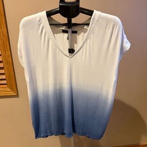 White House Black Market Blue Gradient Tee